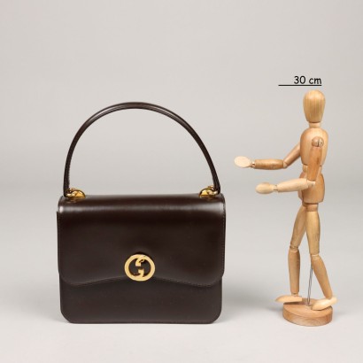 Sac Vintage Gucci Cuir Italie Années 1960