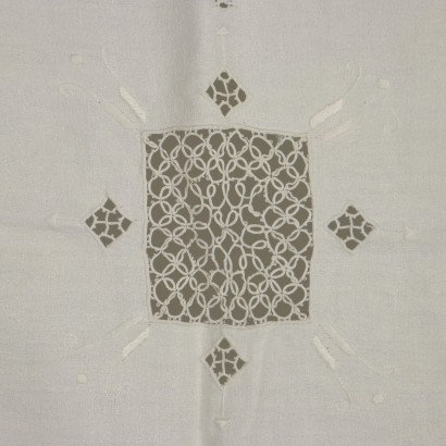 Nappe avec 9 Napperons Lin Italie XXe Siècle
