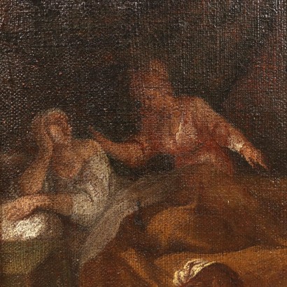 art, art italien, peinture italienne ancienne, Peinture avec la Nativité de Marie
