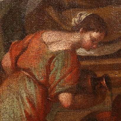 art, art italien, peinture italienne ancienne, Peinture avec la Nativité de Marie