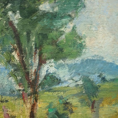 E. Pastorio Oil on Canvas Italy XX Century