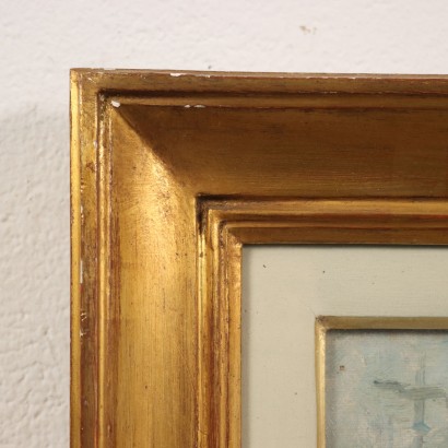 E. Pastorio Aperçu de San Marco Huile sur Toile Italie XXe Siècle