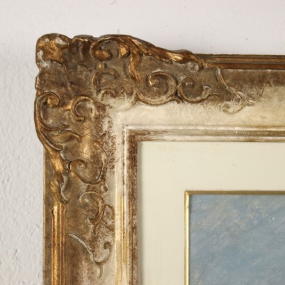 E. Pastorio Ligurisches Blick Öl auf Leinwand Italien XX Jhd
