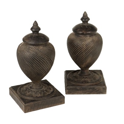 Paar Vasen Neorenaissance Stil Holz Europa XIX-XX Jhd