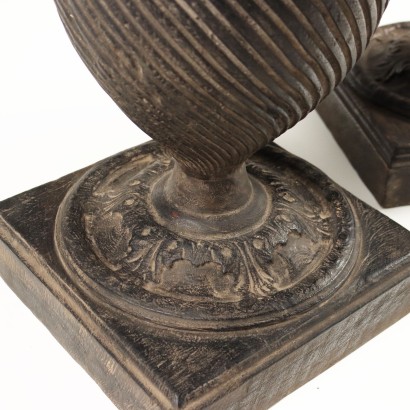 Paar Vasen Neorenaissance Stil Holz Europa XIX-XX Jhd