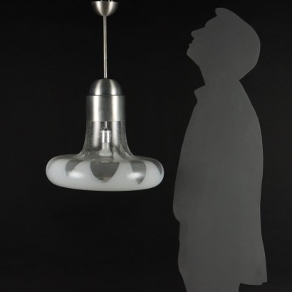 Deckenlampe Glas Italien 1970er Jahre