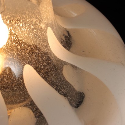 Deckenlampe Glas Italien 1970er Jahre